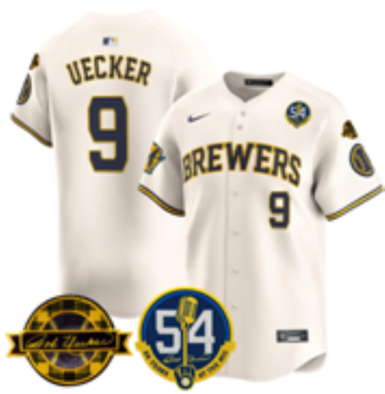Men 2026 Milwaukee Brewers #9 Uecker cream Game Nike MLB Jersey 0408001->seattle mariners->MLB Jersey